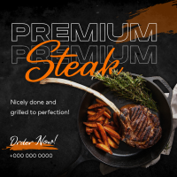 Premium Steak Order Linkedin Post