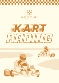 Go Kart Racing Poster