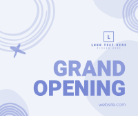 Contemporary Grand Opening Facebook Post