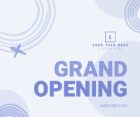 Contemporary Grand Opening Facebook Post Design