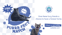 Adopt a Cat Facebook Event Cover Image Preview