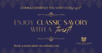 Classic Elegant Restaurant Facebook Ad