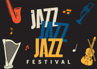 Jazz Festival Postcard