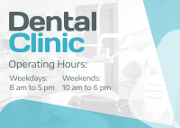 Dental Hours Postcard