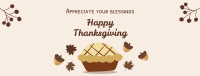 Thanksgiving Pie  Facebook Cover Image Preview