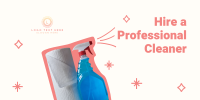 Discounted Professional Cleaners Twitter Post