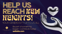 Modern Chrome Fundraising Facebook Event Cover