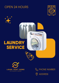 Laundry Shop Service Poster