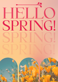 Retro Welcome Spring Flyer