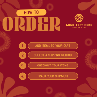 Funky Flowery Order Guide Instagram Post