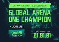 Esport Showdown Postcard Design