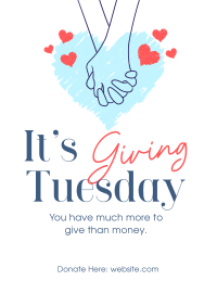 Giving Tuesday Hand Flyer