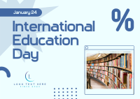 International Education Day Postcard