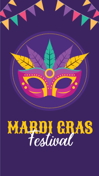 Mardi Gras Festival Facebook Story