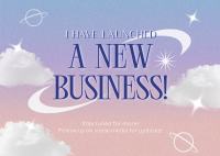 Startup Business Launch Postcard