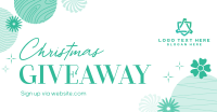 Abstract Christmas Giveaway Facebook Ad