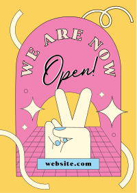 We Are Now Open Flyer