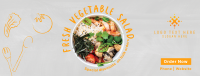 Salad Chalkboard Facebook Cover Design