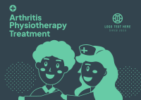Elderly Physiotherapy Treatment Postcard