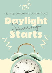 Start Daylight Saving Poster