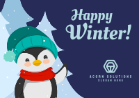 Happy Winter Postcard