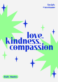 Love Kindness Compassion Flyer