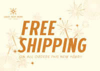 Free Shipping Sparkles Postcard