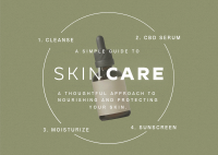 Minimalist Skin Care Routine Postcard