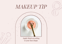 Makeup Beauty Tip Postcard