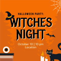 Witches Night Linkedin Post Design