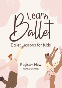 Kids Ballet Lessons Flyer