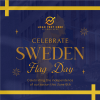 Commemorative Sweden Flag Day Instagram Post