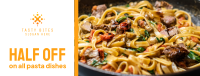 Half Price on Tasty Pasta Facebook Cover Image Preview