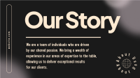 Simple Our Story Facebook Event Cover Design