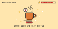 Coffee Day Pixel Twitter Post