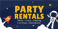 Kids Party Rentals Twitter Post