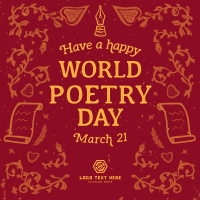 World Poetry Day Instagram Post