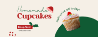 Cupcake Christmas Sale Facebook Cover