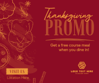 Hey it's Thanksgiving Promo Facebook Post