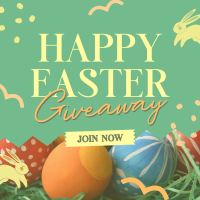 Quirky Easter Giveaways Linkedin Post Design