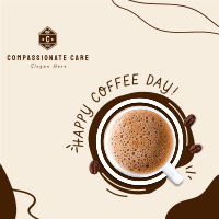 Coffee Day Scribble Instagram Post Image Preview