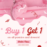 Ice-cream for Dessert Day Sale Instagram Post