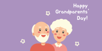 Grandparents Day Illustration Greeting Twitter Post