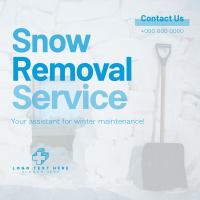 Snow Removal Assistant Instagram Post