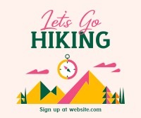 Mountain Hiking Trail Facebook Post