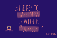 Happiness Within Yourself Pinterest Cover Image Preview