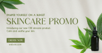 Minimalist Cannabis Skincare Facebook Ad