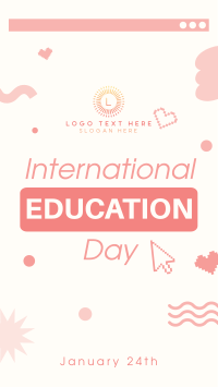 Playful Cute Education Day Instagram Reel