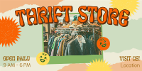 Thrift Shop Kitsch Twitter Post Design