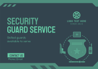 Standard Security Weapon Postcard